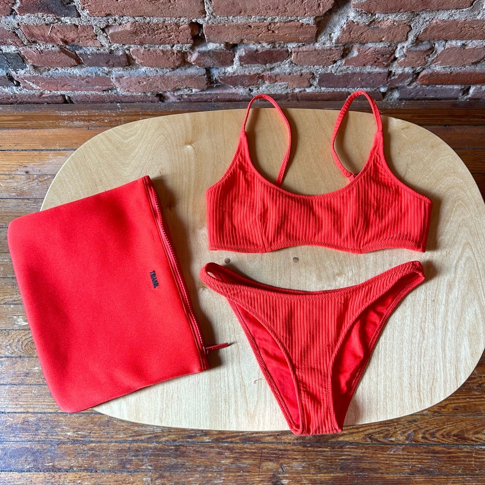 Triangl Red Swimsuit